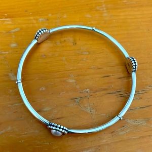 Sterling silver - with 3 pearls bracelet